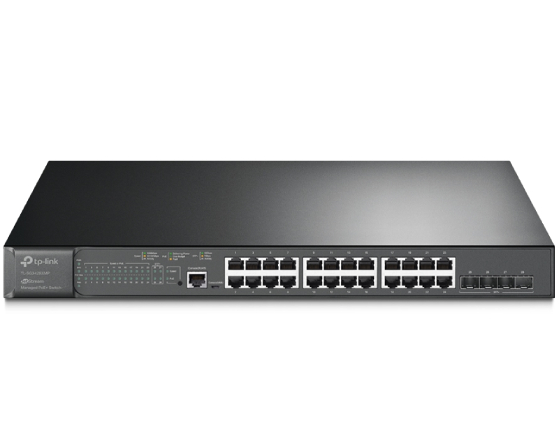 SG3428XMP Omada 28-Port upravljiv Switch sa 24- Porta PoE+ + 4-Port 10GE SFP+ L2+