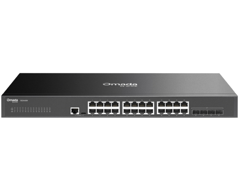 SG3428X Omada 24-Porta Gigabit L2+ upravljiv Switch sa 4 10GE SFP+ Slota