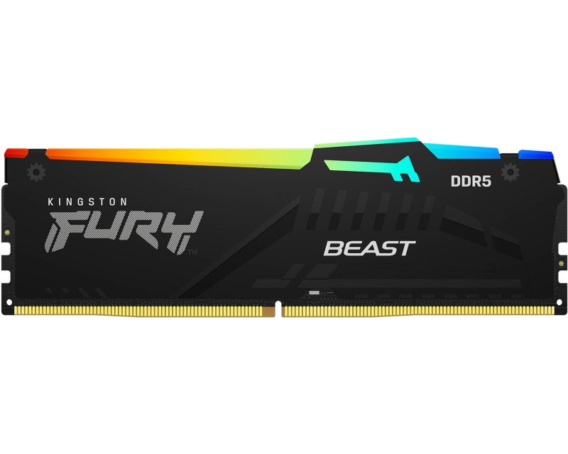 KINGSTON DIMM DDR5 32GB (2x16GB kit) 6000MT/s KF560C30BBEAK2-32 FURY Beast Black RGB EXPO