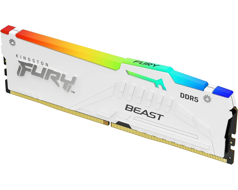 KINGSTON DIMM DDR5 64GB (2x32GB kit) 6000MT/s KF560C30BWAK2-64 FURY Beast White XMP