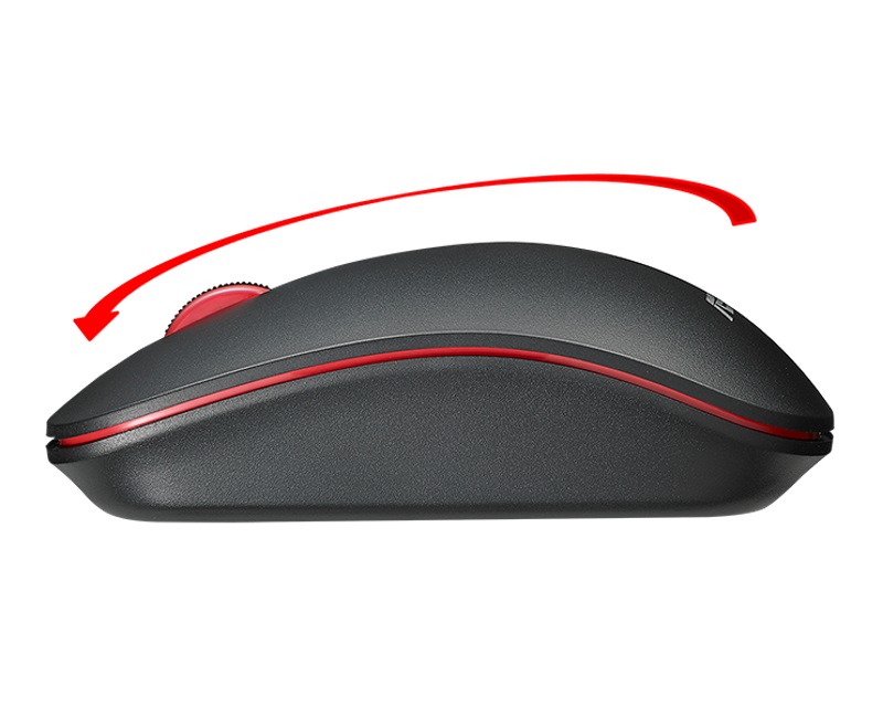WT300 RF Wireless crno-crveni miš