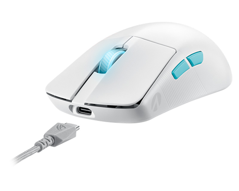 P713 ROG Harpe Ace Aim Lab Edition White USB beli miš