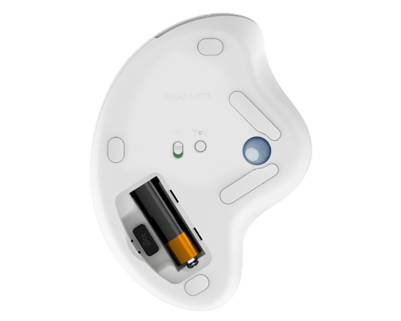 M575s ERGO Bluetooth Trackball Offwhite Blue ball miš