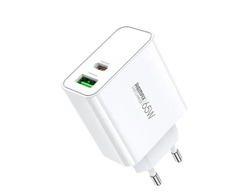 RP-U125 USB Tip C 65W PD+QC 3.0 punjač beli