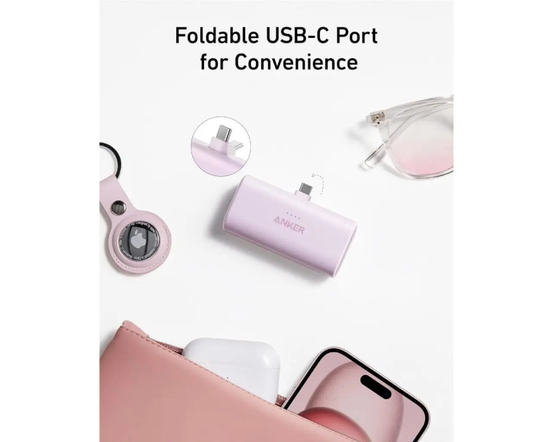 Nano sa ugrađenim USB-C konektorom Power Bank crni