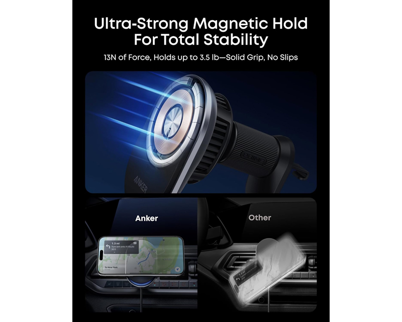 Prime 25W MagGo bežični + auto punjač sa USB-C M/M kablom, crni