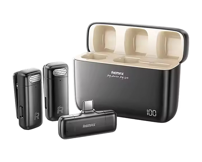 K15 2in1 Bežični mikrofon USB Tip C crni