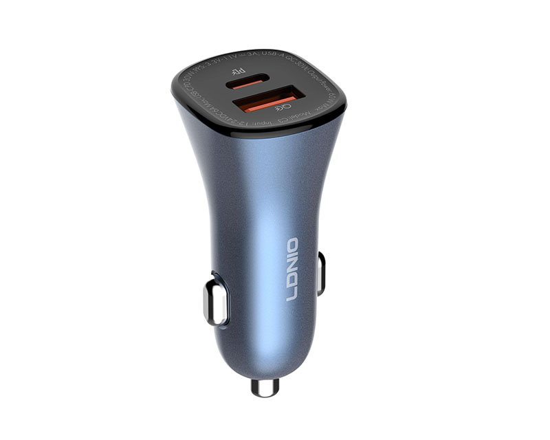 C3 PD30W +QC30W Auto punjač crni