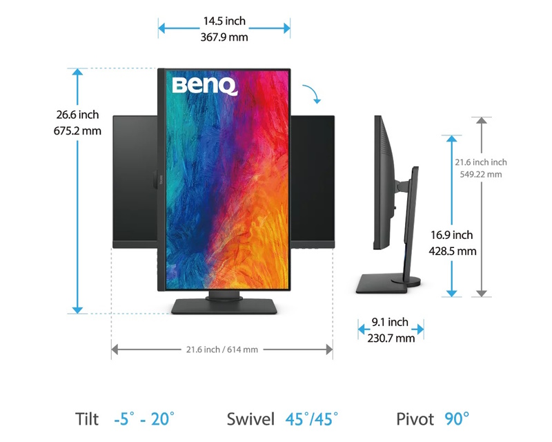 BenQ Dizajnerski monitor PD2705Q IPS 27"