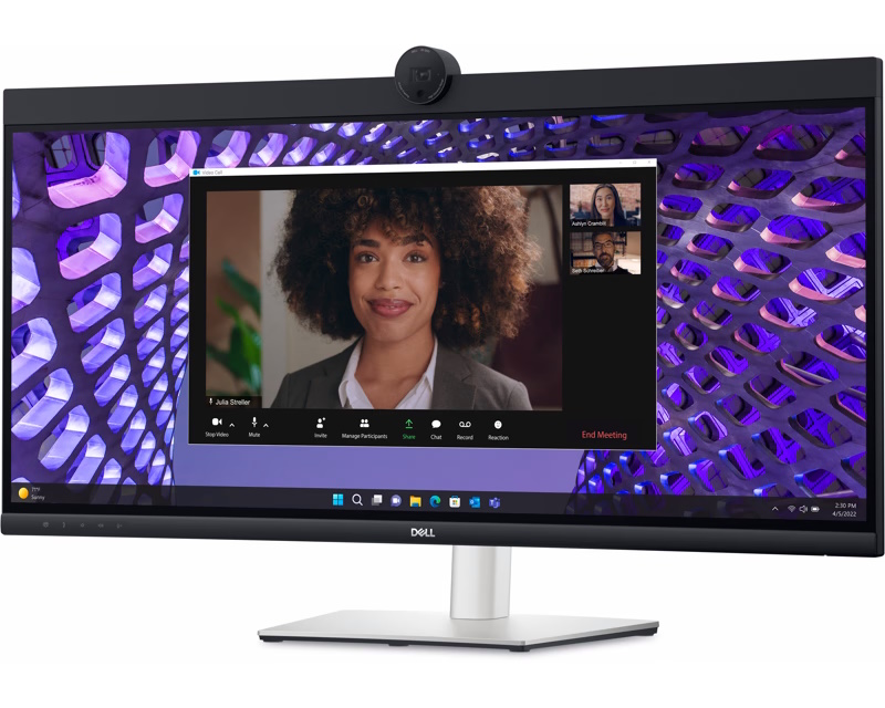 Dell Zakrivljeni video konferenscijski monitor P3424WEB IPS 34"