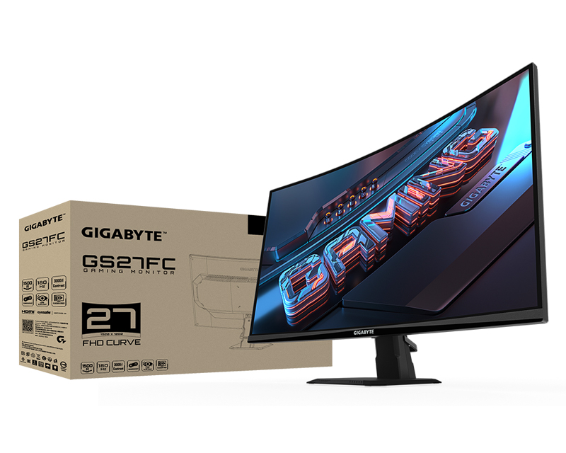 27 inča GS27FC FHD 1920x1080 180 Hz FreeSync Premium zakrivljeni gaming monitor