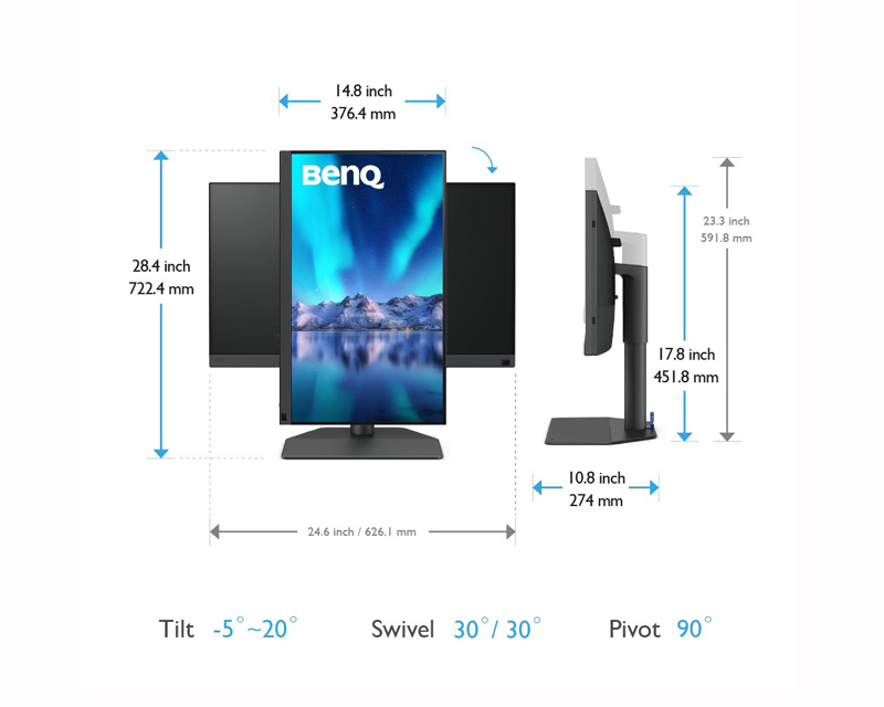 27 inča SW272U UHD 3840x2160 IPS USB-C 90W dizajnerski monitor