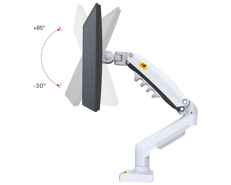 F80-XE stoni nosač za monitor beli 17-30 inča