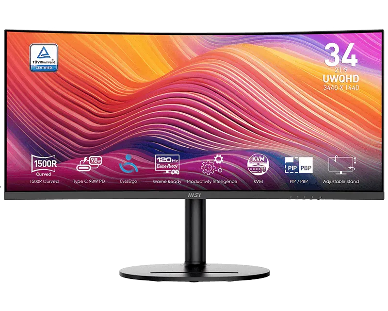 34 inča MODERN MD342CQP UWQHD 3440x1440 120Hz FreeSync Premium zakrivljeni monitor