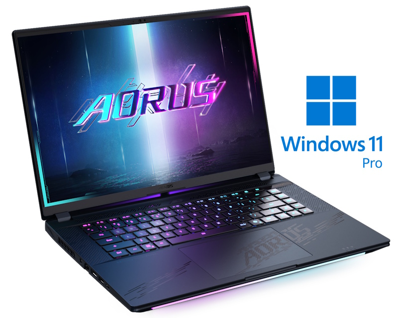 GIGABYTE AORUS MASTER 16 BZH 16 inch QHD+ OLED 240Hz 500nits Core Ultra 9 275HX 64GB 2TB SSD GeForce RTX 5090 24GB RGB Backlit Win11Pro gaming laptop 