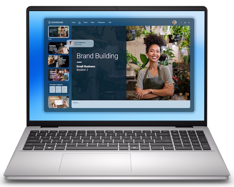 16 DC16251 16 inch FHD+ 300nits Core 5 120U 16GB 512GB SSD Backlit FP Win11Pro metalni silver laptop