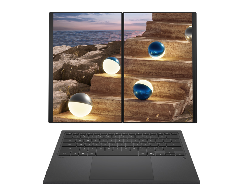 ZenBook Duo 14 OLED UX8407AA-SN151X (14 inča 3K OLED, Ultra 9 386H, 32GB, SSD 2TB, Win11 Pro) laptop