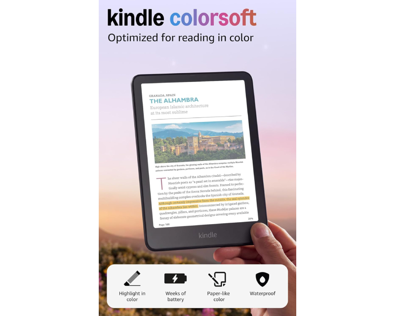 Kindle 7 inča Colorsoft 16GB 2025 (B0CX8MQF7R) Black