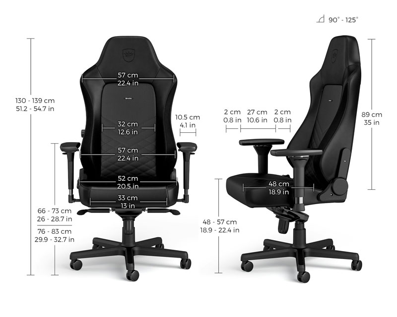 HERO Gaming stolica crna