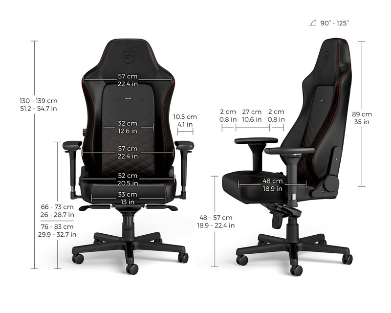 HERO Gaming stolica crno-crvena