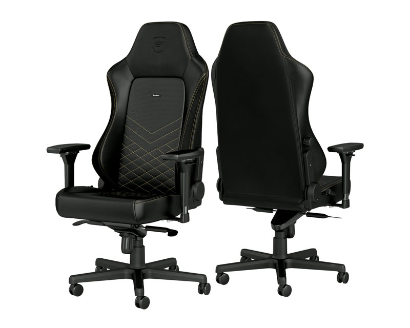 Noblechairs HERO gejmerska stolica crno-zlatna