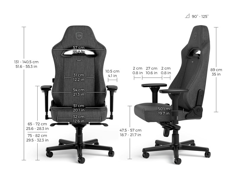 HERO ST TX Gaming stolica antracit