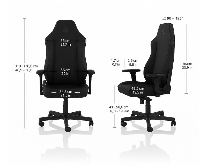 X1000 Gaming stolica - Stealth Black