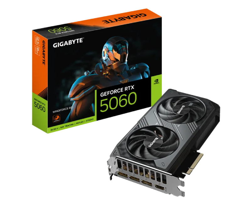 nVidia GeForce RTX 5060 WINDFORCE 8GB 128bit GV-N5060WF2-8GD rev. 1.0 outlet