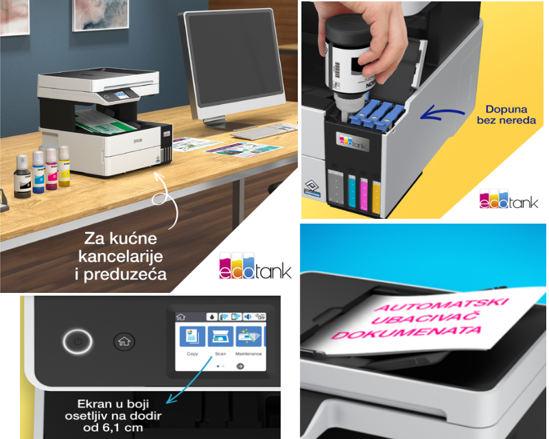 L6460 EcoTank ITS Wireless multifunkcijski inkjet štampač