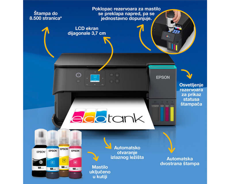 L4360 EcoTank ITS wireless multifunkcijski inkjet štampač
