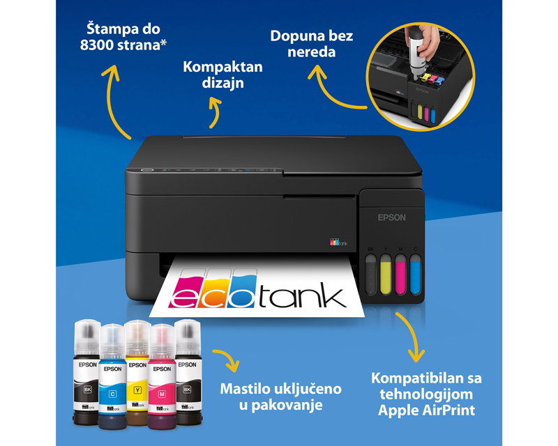L3351 EcoTank ITS wireless multifunkcijski inkjet štampač