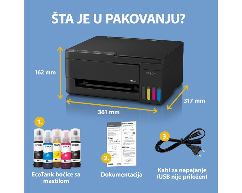L3351 EcoTank ITS wireless multifunkcijski inkjet štampač