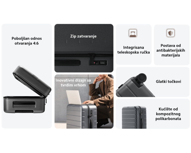 Luggage Classic 20 inča sivi kofer BHR8603GL