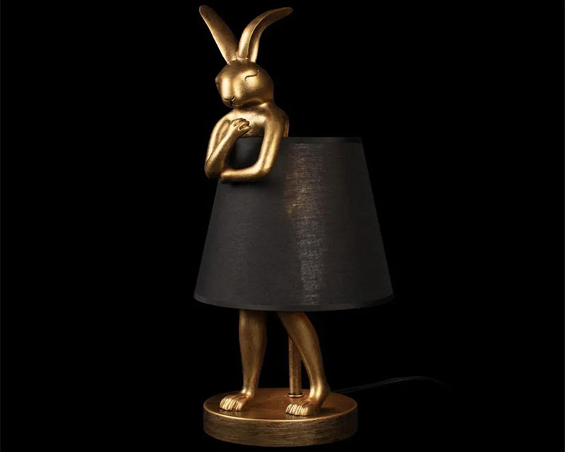 L8 dekorativna stona lampa crna