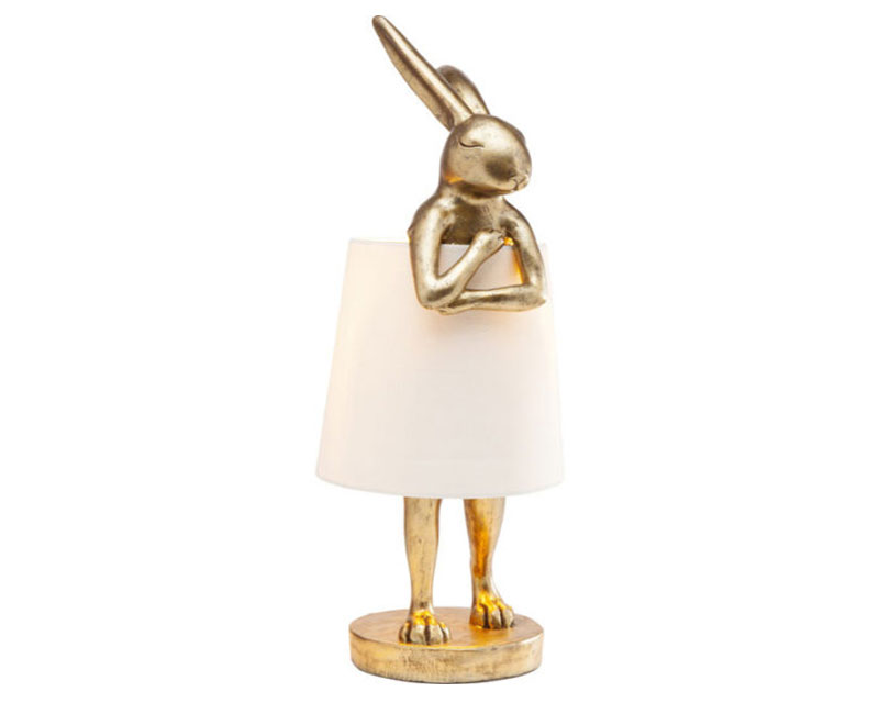 L9 dekorativna stona lampa bela
