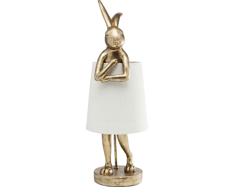L9 dekorativna stona lampa bela