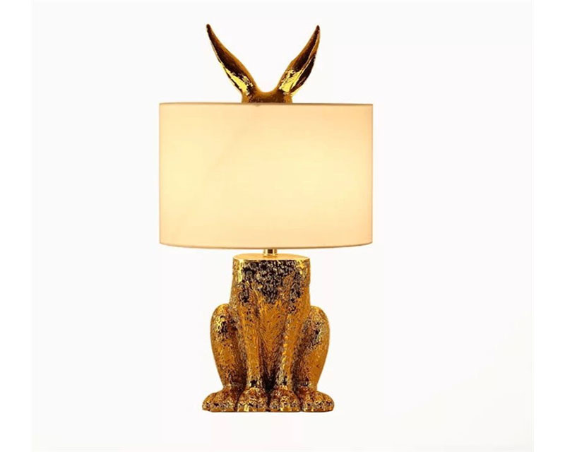 L10 dekorativna stona lampa bela