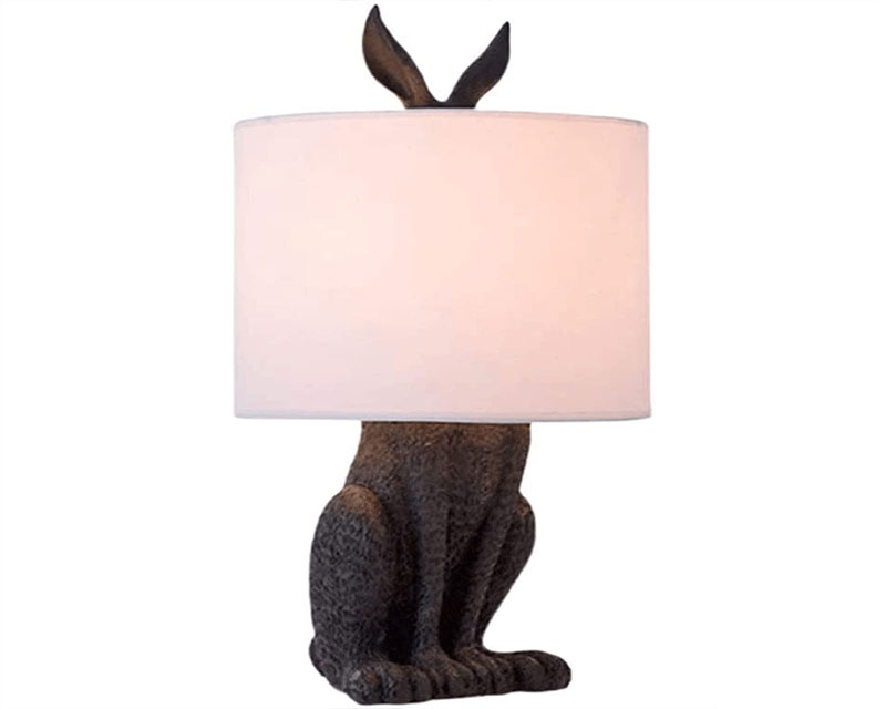 L10 dekorativna stona lampa crna