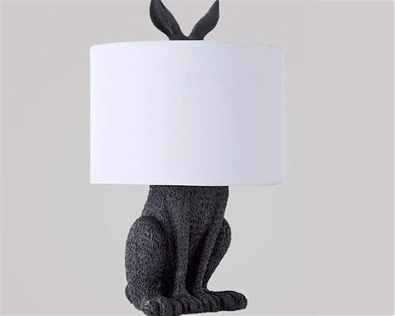 L10 dekorativna stona lampa crna