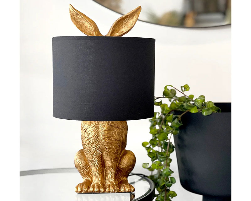 L10 dekorativna stona lampa zlatna