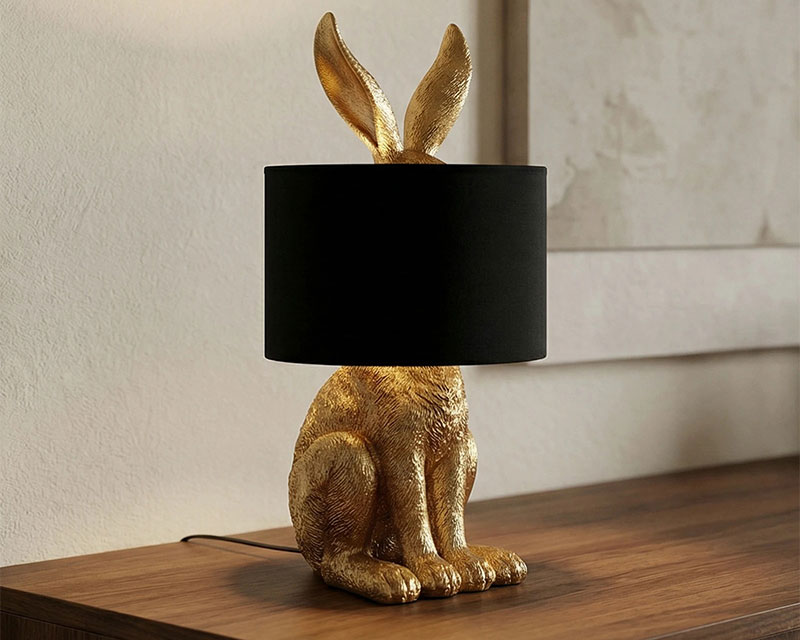 L10 dekorativna stona lampa zlatna