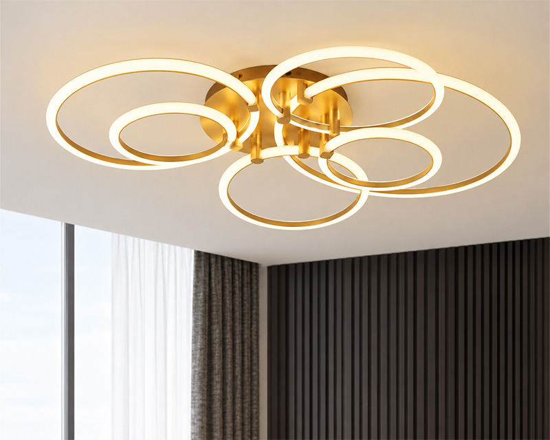 BH2030 LED plafonski luster zlatni