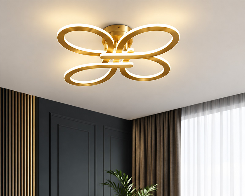 PL025 LED viseći luster zlatni