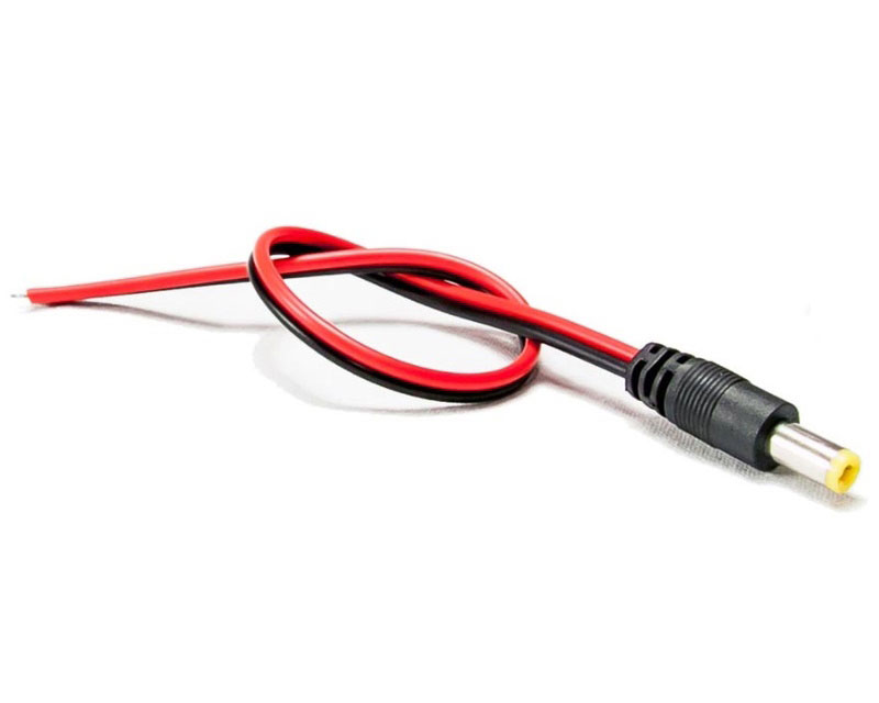 Konektor DC(M) 12V sa kablicem 20cm (1kom)