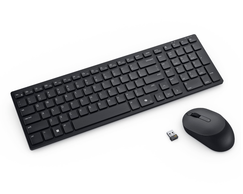 KM555 Pro Compact Silent US tastatura + miš crna