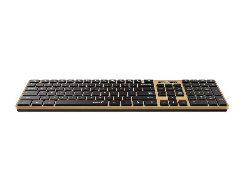 SlimStar AI Pine Wood YU wireless tastatura