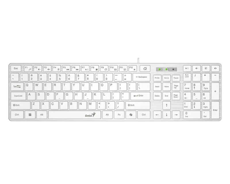 SlimStar 126 YU bela tastatura