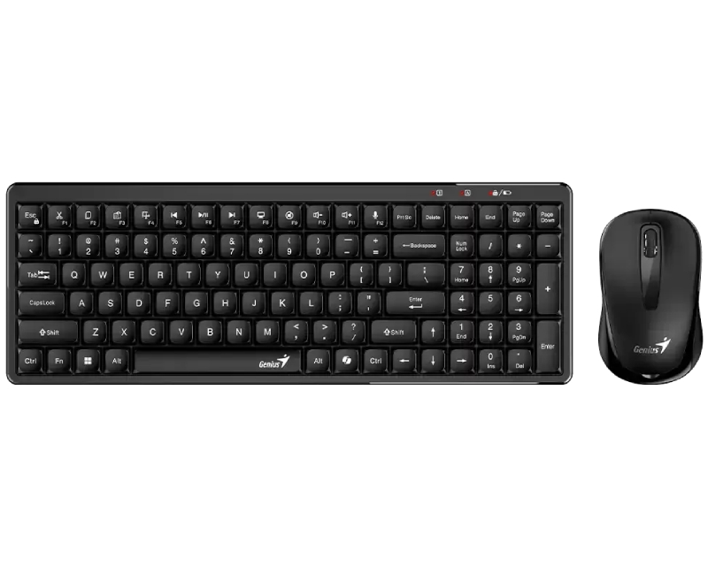 LuxeMate Q8100 Wireless USB US crna tastatura + miš