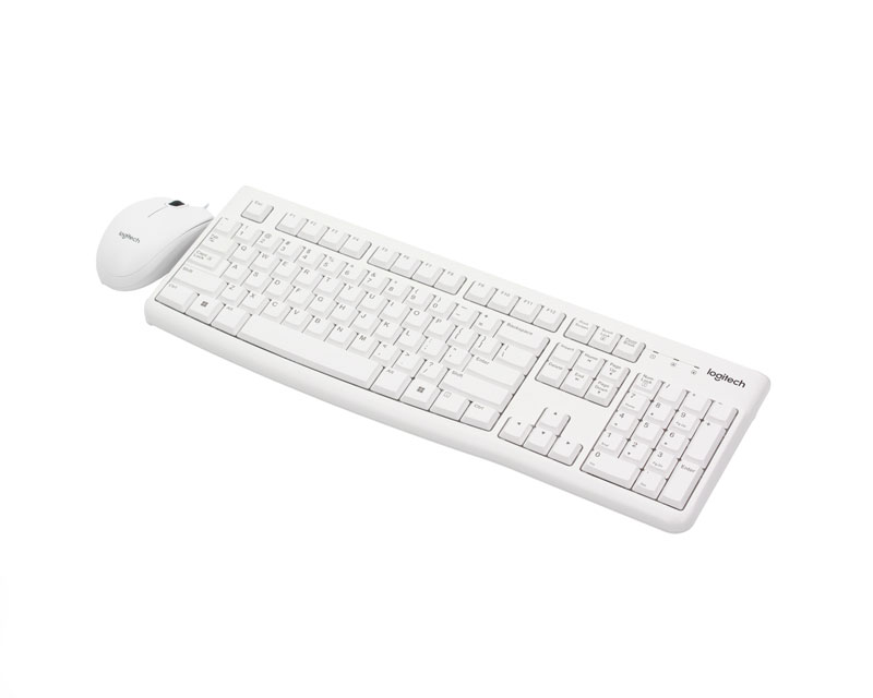 MK120 Desktop USB US tastatura + USB miš beli