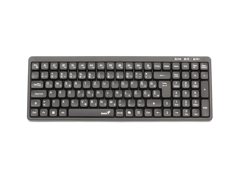 LuxeMate Q7100BT Wireless USB YU crna tastatura